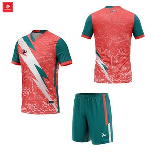 ชุดเสื้อเจอร์ซีย์ฟุตบอลสำหรับผู้ชายและผู้หญิงเสื้อฟุตบอลแบบสั่งทำสีโลโก้ได้ - Product Image 4