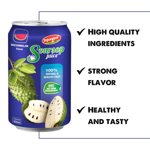 น้ำ Soursop ที่มีรสชาติแตงโม jojonavi ตัวอย่างฟรี330มล. ผู้ผลิตขายส่งฉลากส่วนตัว - Product Image 2