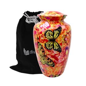 Urna Moderna con Estampado Colorido para Cenizas Humanas, Urna Conmemorativa Única con Estampado Tie Dye para Hombres y Mujeres, Urna Arcoíris - Product Image 4