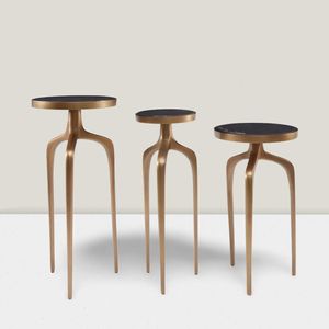 Centro de anidación decorativo moderno para sala de estar, mesa de centro redonda, mesa de centro de casta de Metal lujosa, muebles para decoración del hogar - Product Image 1