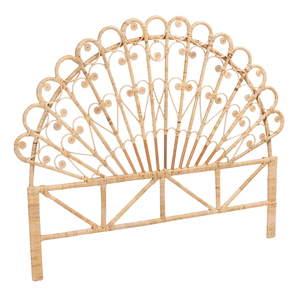 Arch Peacock Rattan <b>Headboard</b> Top Selling <b>for</b> Bedroom Decor Sustainably Made Vintage Rattan <b>for</b> Bulk Order - Product Image 2