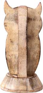 Porte-lunettes en bois fabriqué à la main support de lunettes en forme de hibou blanc-présentoir porte-lunettes de soleil-verre optique - Product Image 3