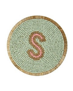 Posavasos de sandía con cuentas hechos a mano, decoración de mesa vibrante para bodas, fiestas y hogar de la India - Product Image 4