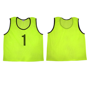 Bavoirs d'entraînement en gros avec cou noir os Football Scrimmages Sports Mesh Pennies Gilets d'entraînement Football Vest Soccer Number Bib - Product Image 5