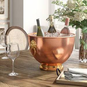 Décoration de fête unique Baignoire à bière en métal fini vintage Vente en gros en acier inoxydable Bac à glace décoratif pour bouteilles de bière - Product Image 4