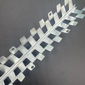 Support d'angle en <span class=keywords><strong>acier</strong></span> perforé avec garniture en PVC blanc pour le plâtrage, 3,00 m de long - Product Image 1