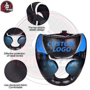 ที่ครอบฟันสำหรับชกมวย ทำจากหนัง PU สีน้ำเงินและดำ ตัดกันสวยงาม ปรับแต่งได้เต็มที่ พร้อมโลโก้ตามสั่ง สวมใส่สบาย เหมาะสำหรับเยาวชนในการฝึกซ้อม - Product Image 3