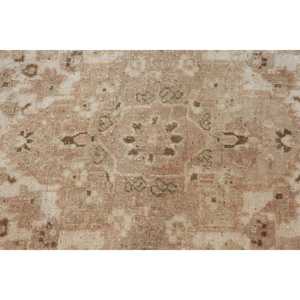 Turkish 6.7x10.3 ft Rug, Large Vintage Rug, <b>Brown</b> Gray Abstract <b>Wool</b> Rug - Product Image 5