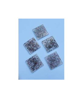 Dessous de verre en résine époxy avec couleur bleue Dessous de verre en résine époxy Dessous de plat au design unique Qualité industrielle - Product Image 6