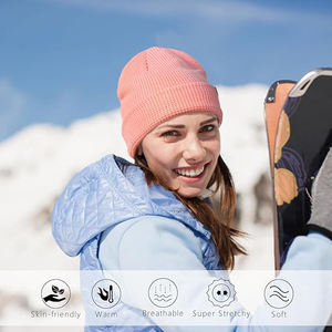 Gorro de punto con Cable único de marca personalizada unisex, gorro largo holgado con estilo ligero, estilo diferente con extrema comodidad - Product Image 6