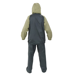 Combinaison de pluie en TPU et élasthanne de qualité supérieure, 2 pièces, avec fermeture éclair respirante sur la poitrine, haute visibilité réfléchissante, imperméable, pour usage extérieur - Product Image 6