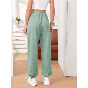 2025 Hot Sale Custom Women's Cotton <b>Fleece</b> <b>Jogger</b> Pants Washed Casual Sweatpants OEM ODM Available - Product Image 2