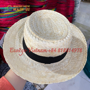 Sombreros de Paja para Mujer de Moda con 100% Paja Natural/Sombrero de Paja Personalizado/Sombreros de Paja de ECO2GO VIETNAM al Precio Más Bajo - Product Image 6