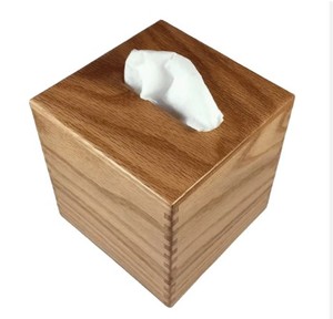 Caja de pañuelos de madera rectangular de diseño moderno personalizado al por mayor acabado en oro con recubrimiento en polvo detalles de metal mejor precio cocina salón - Product Image 6