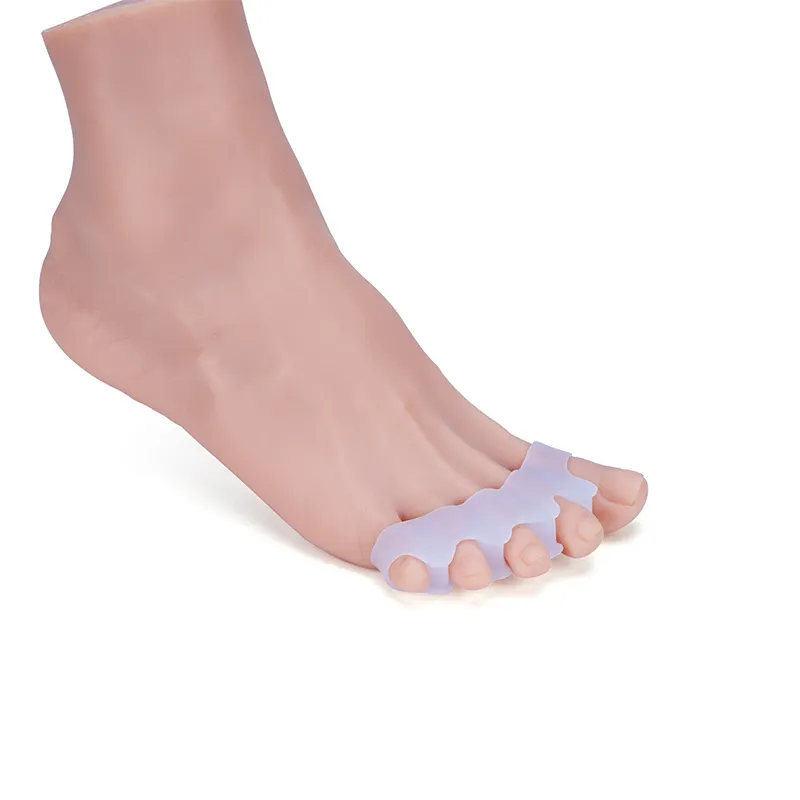 Vente en gros pas cher séparateur pédicure outil Silicone ongle femmes hommes séparateur d'orteils pour soins des pieds séparateur de doigt