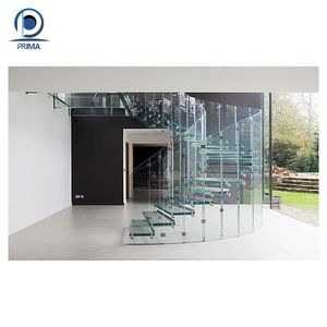 Escalera curva perfecta para <span class=keywords><strong>pasillos</strong></span> estrechos, habitaciones pequeñas que ofrecen un movimiento conveniente y una apariencia elegante - Product Image 2