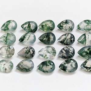100% genuino musgo ágata corte piedra preciosa calibrada tamaño de piedra preciosa para anillo, fabricación de pendientes producto de tendencia musgo ágata lote piedra preciosa - Product Image 3