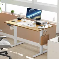 Table OEM avec roulettes, bureau sur lit en bois taille Queen avec support inclinable réglable, chariot mobile pour ordinateur portable, bureau d'ordinateur