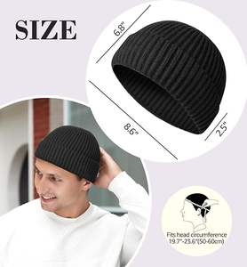 หมวกบีนนี่สำหรับฤดูหนาวผ้าถักโลโก้ได้ทุกสี - Product Image 3