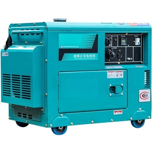 Generador Diésel Super Silencioso de 5kW, 8kW, 10kW, Refrigerado por Aire, con Carcasa Insonorizada Portátil para Energía de Respaldo - Product Image 1