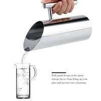 Carafe à eau moderne en acier inoxydable écologique avec poignée et couvercle, dorée, avec protection anti-glace, pour la maison, les restaurants, les bureaux et les fêtes