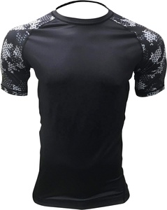 Vente chaude sublimé Bjj Rash Guards Grappling MMA Jiu Jitsu chemise combat porter des manches courtes Rashguards - Product Image 4