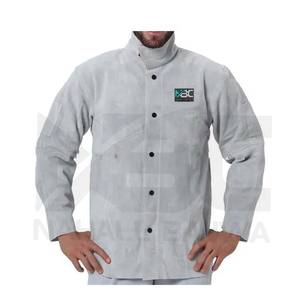 Best Quality Heavy Duty Split Leather Welders Jacket <b>Fire</b> Proof Anti-Cut Anti-Heat Custom Color & Logo Safety - Product Image 4