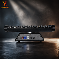 Barre de lumière mobile double face 12x40W Rattlesnake à LED RGBW avec effet stroboscopique DMX RDM pour éclairage de scène DJ et club