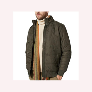 แจ็กเก็ตผ้าฝ้ายโพลีเอสเตอร์น้ำหนักเบาสำหรับผู้ชายแจ็คเก็ตผ้าฝ้ายโพลีเอสเตอร์ระบายอากาศได้ดีใส่กลางแจ้ง - Product Image 1