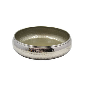 Nouvellement Design Cuisine et Table Top Fer Forme Ronde Bol Argent Couleur Bol De Service Et Bols Décoratifs À La Main En Vrac - Product Image 1