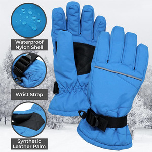 Custom Logo Windproof Waterproof Winter Warm Thermal Touchscreen Snowboarding Snow Gloves with Polyester Material for Men Women - Product Image 4