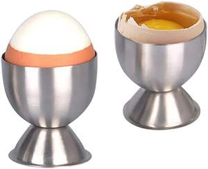 Vente directe d'usine vaisselle acier inoxydable métal coquetier spirale cuisine petit déjeuner oeuf dur support à ressort tasse - Product Image 5