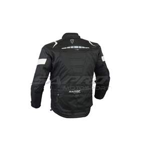 Men's High-Comfort Durable Polyester Cotton Blend All-Weather Long Motorcycle <b>Jacket</b> with Quick-Dry for Winter Protection - Product Image 5