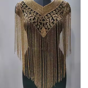 Capa de cuentas de estilo preppy de alta moda, envoltura de fiesta hecha a mano única para mujeres y adultos, ropa de Club ODM - Product Image 1