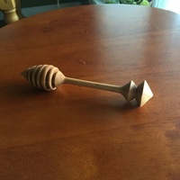 Bâtonnet à miel lisse fait main en bois naturel écologique et durable pour pot de miel, boîte, accessoires de cuisine pour la distribution quotidienne de miel