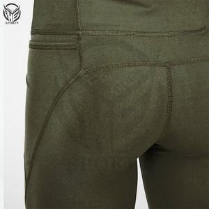 Pantalones de gimnasio de cintura alta a buen precio con bolsillos personalizados, leggings de entrenamiento elásticos en 4 direcciones, leggings de yoga para mujer. - Product Image 4