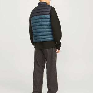 Veste sans manches avec gilet rembourré personnalisé brillant vert bouffant fermeture éclair complète pour l'hiver - Product Image 3