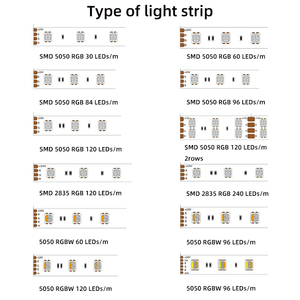 Tùy chỉnh cao cấp ws2811 rgbic địa chỉ LED Strip ánh sáng-24 V linh hoạt 2835 RGB băng 60 120 LEDs/m cho TV đèn nền, phòng chơi game - Product Image 5