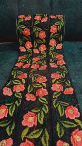 ลูกไม้ปักลายดอกไม้สีสันสดใสสวยงามมีลวดลายละเอียดเหมาะสำหรับแฟชั่นกูตูร์ชุดเจ้าสาวงานหัตถกรรม DIY - Product Image 2