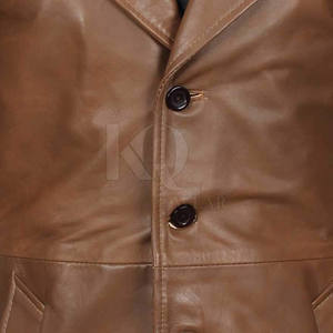 Elegante Abrigo de Cuero para Hombre, Diseño Largo de Primera Calidad, Perfecto para Conjuntos de Invierno, Moda Urbana - Product Image 6