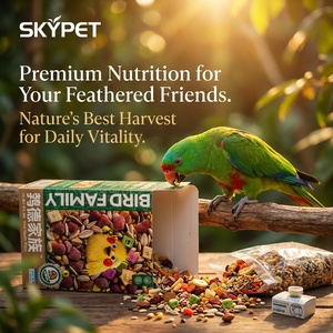 Mezcla de Alimento para Loros Pequeños con 5% de Semillas de Flores, 3% de Frutas Liofilizadas, 1% de Probióticos, Semillas Saludables para Periquitos - Product Image 1