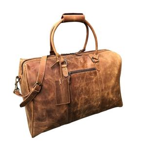 Sac de voyage confortable et pratique de qualité supérieure en cuir souple avec fermeture à glissière - Product Image 1