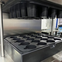 Machine à gaufres électriques commerciales pour la production de tasses à café comestibles et de coupes à thé