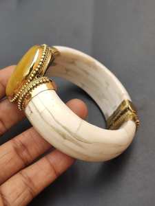 Bone Inlay Handmade Durable Bangle Cuff Bracelet High Quality Daily Life Fashion <b>Jewelry</b> <b>Vintage</b> Look Antique Imitation New - Product Image 6