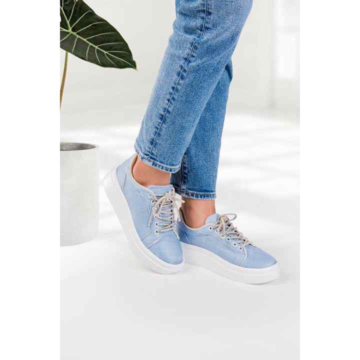 Women's Stoned Sports Shoes Sneaker Daily Lace-up SPRWL22910TŞL