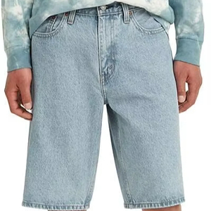 Pantalones cortos de mezclilla para hombre de tendencia 2025 pantalones vaqueros rasgados desgastados personalizados ropa de calle ropa de verano a granel al por mayor - Product Image 1