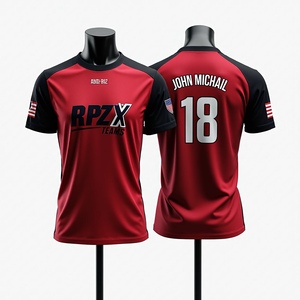 Uniformes de ropa deportiva con cuello redondo de malla transpirable sublimada personalizada para hombre, camisetas de pesca de fútbol y baloncesto impresas - Product Image 2