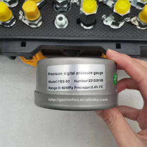 Outils de diagnostic d'excavatrice Jeu de manomètres hydrauliques numériques 2 <span class=keywords><strong>instruments</strong></span> de mesure Kit de <span class=keywords><strong>test</strong></span> d'outils de <span class=keywords><strong>test</strong></span> - Product Image 4