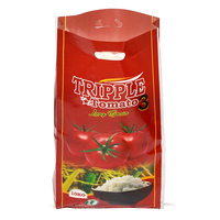Sac en PP tissé imprimé sur mesure, résistant à l'humidité, pour riz, fruits de mer, aliments pour animaux, farine
