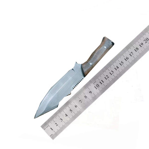 Popular Outdoor Fixed Blade Hunting Skinner Knife Micarta Handle Leather Sheath OEM Full Tang Bushcraft Camping Utility Knife - Product Image 5